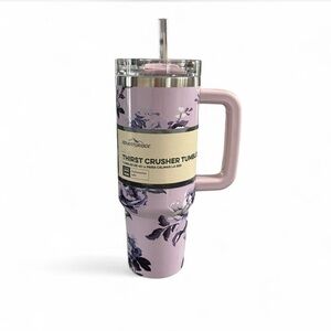 NEW Lavender Floral Thirst Crusher Tumbler with Handle 40oz